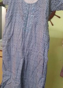 Blue Printed Kurta