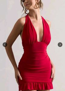 Red Bodycon Mini Dress