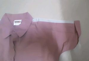 🌸 Mauve Pink Shirt With Silver Detail And Knot🌸