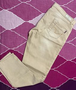 Women Beige Jeans