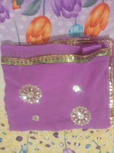 Purple Pinkish Saree