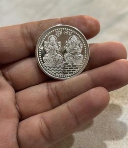 Lakshmi Ganesha Silver Coin