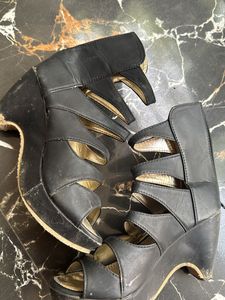 Black Heels Wedges