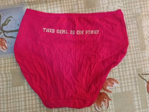 Hot Pink Cotton Underwear