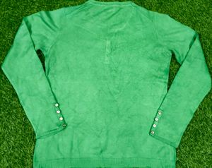 Aqua Green Long Sleeve Sweater