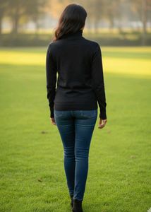 Black Turtleneck Sweater