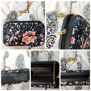 HANDICRAFT Cloth Sling Clutch