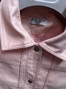 Stylish Pink Plaid Jacket