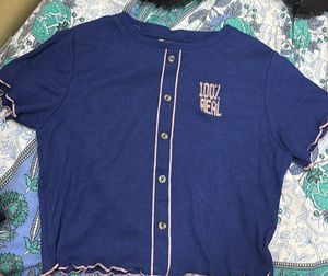 Navy Blue Two-Piece Set