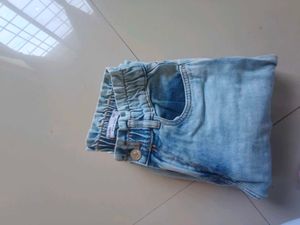 Light Blue Denim Joggers