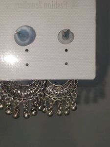Silver Tone Drop Earrings