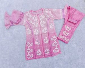 3d Chikenkari Girls Omber Dyed Sets.
