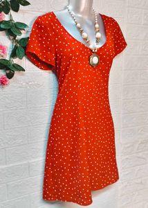 Size M/L 🎁Buy 2 Get 1 Free 🎁Red Polka Dot Dress