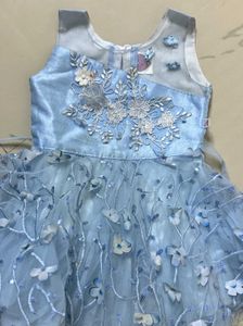 Cute Blue Flower Dress