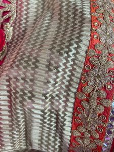 Rust Saree