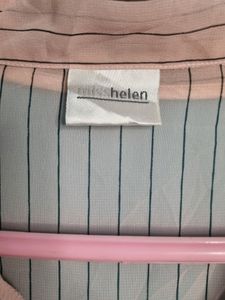 Peach Net See Through Shirt For Women.