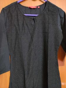 Black Chikankari Kurta