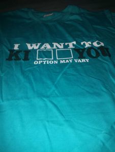 Teal Graphic Tee 🍵 Kiss?Kill 😶‍🌫️