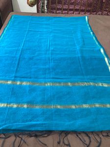 Chanderi Silk  Dupatta(Green Colour)