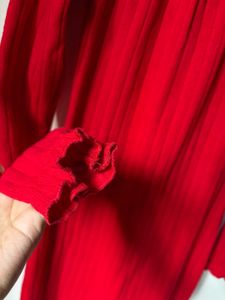 Red Off-Shoulder Dress