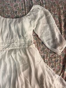 White Flowy Dress
