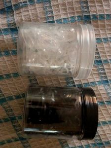 Black &White Clear Elastic Hair Tie Set