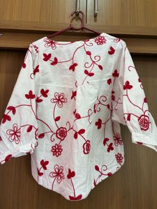 Floral Embroidered Top from Japan