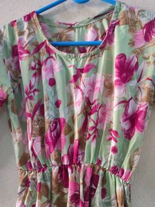 Floral Print Midi Dress