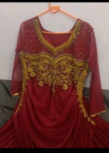 Elegant Red Ethnic Gown