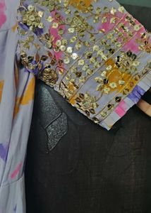 Embellished Full Length Anarkali Dress