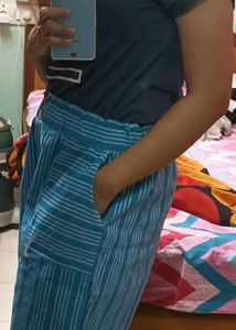 Blue and white striped shorts for women - TOTALLY NEW AND UNUSED