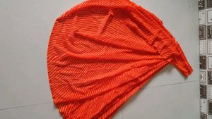 Gorgeous Orange Georgette Saree With Same Blouse