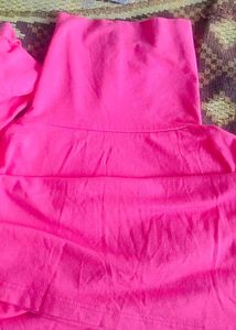 Pink Long Sleeve Turtle Neck Top