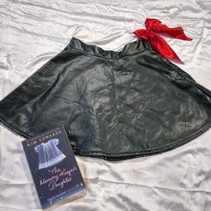 Leather Frill Skirt