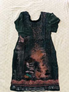 black kurta set