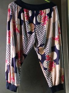 Floral Print Harem Pants