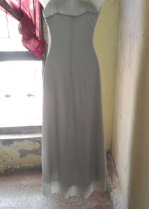 Elegant Silver Embellished Dress