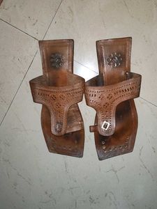 Brown Leather Ethnic sandals