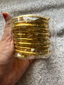 Golden Bracelet With Bangles