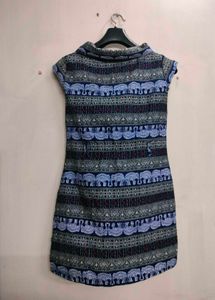 Patterned Mini Dress