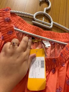 🆕 “Aurelia” peach Ethnic Skirt
