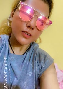 Diamond Cat Eye  pink glitter Glasses