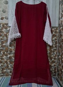 Maroon Kurta Set
