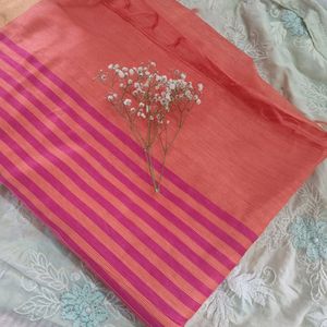 Peach Saree For 200
