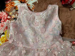 Pink Flower Girl Dress