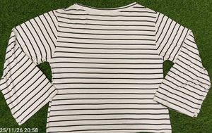 Imported Striped Long Sleeve Top