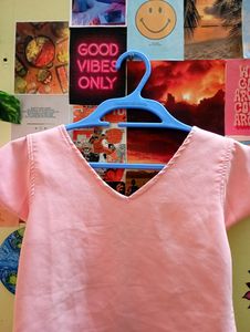 Back Bow V Neck Top