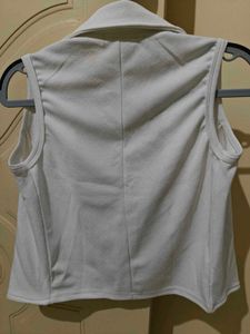 Sleeveless Open Front Shrug