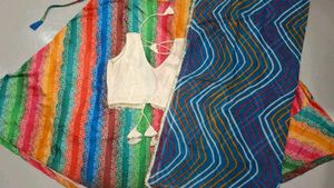 Rainbow Lehenga Choli Set