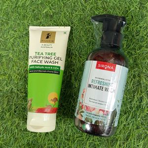 Pilgrim Face Wash & Sirona Intimate Was